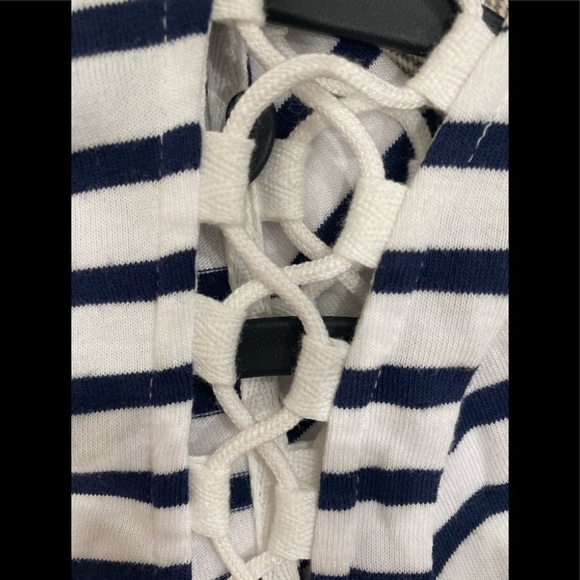 A.L.C Navy/ White Cotton Dress size XS - Picture 8 of 10